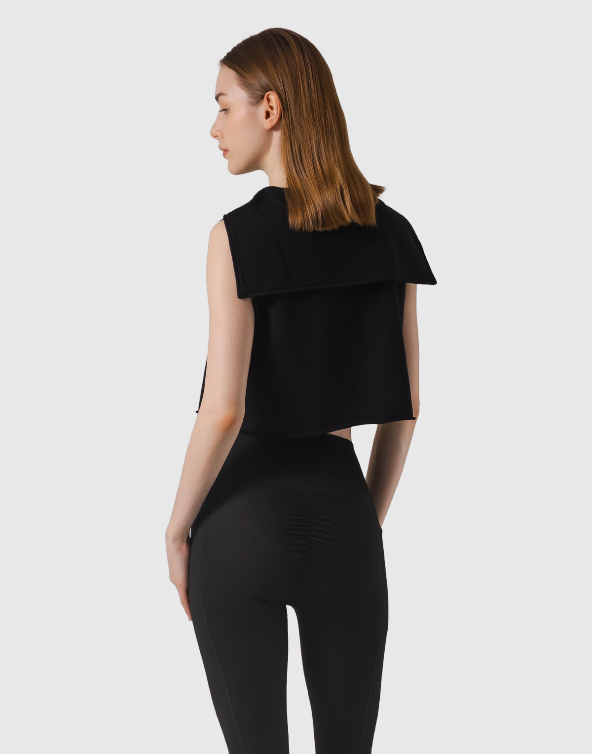 Sailor Collar Sweat No Sleeve - Black