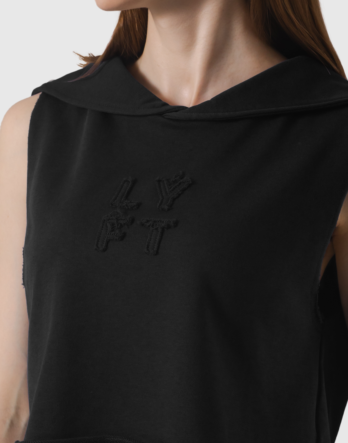 Sailor Collar Sweat No Sleeve - Black
