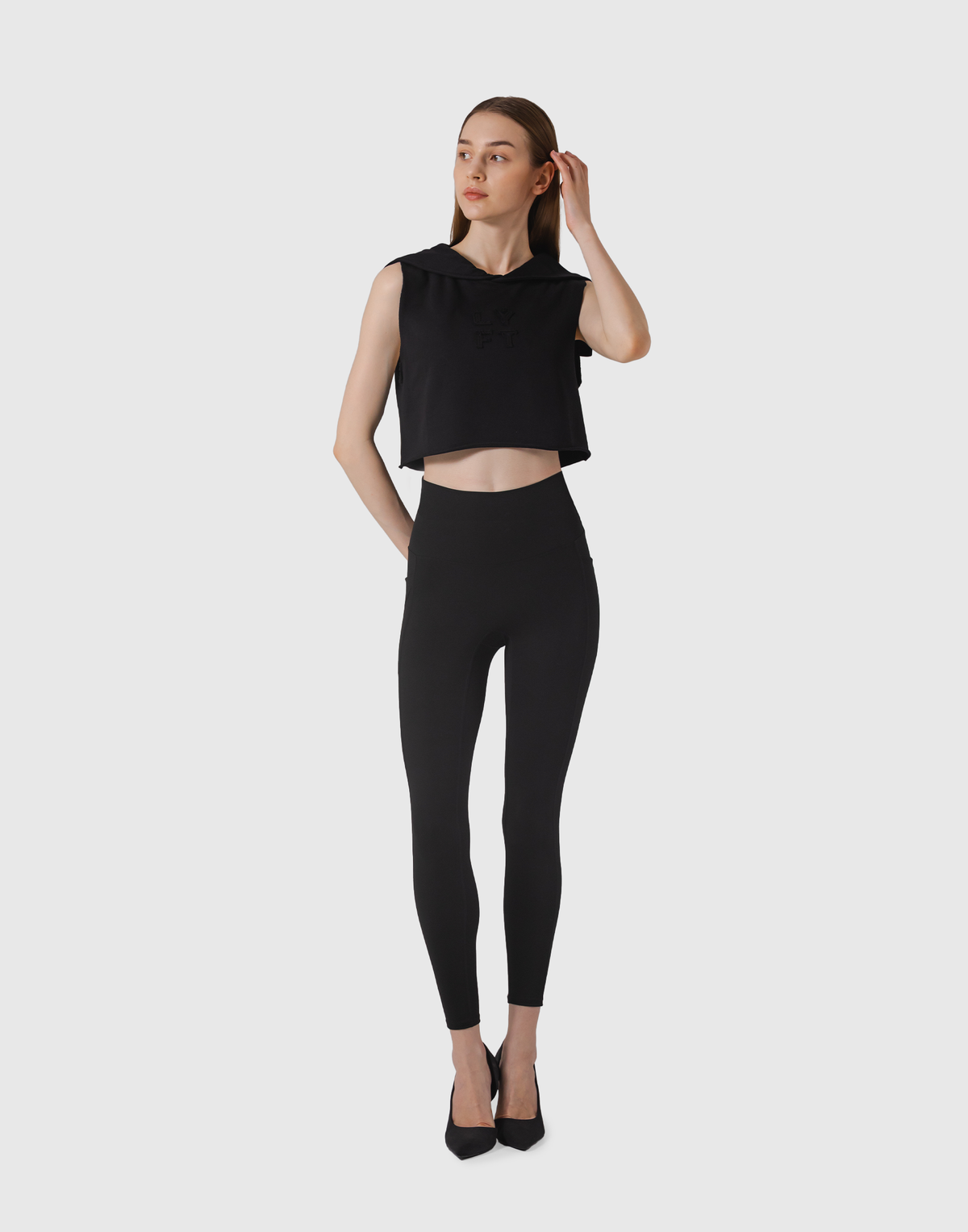 Sailor Collar Sweat No Sleeve - Black