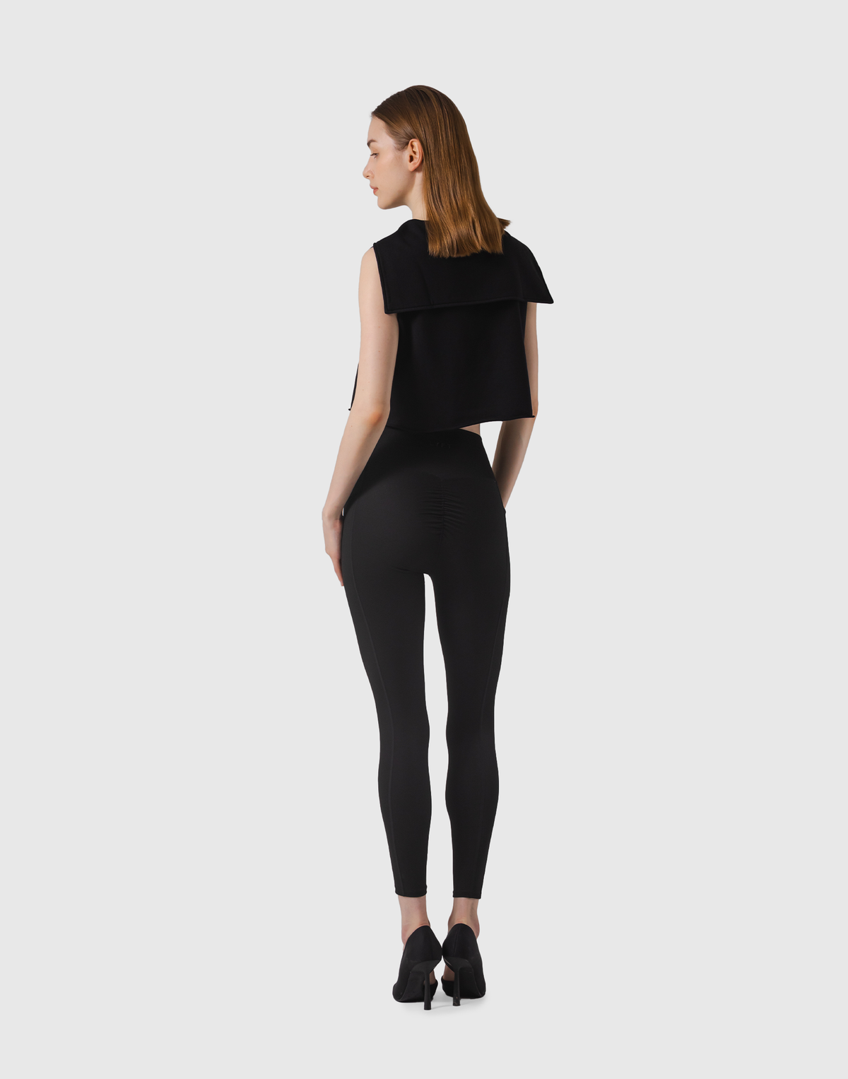 Sailor Collar Sweat No Sleeve - Black