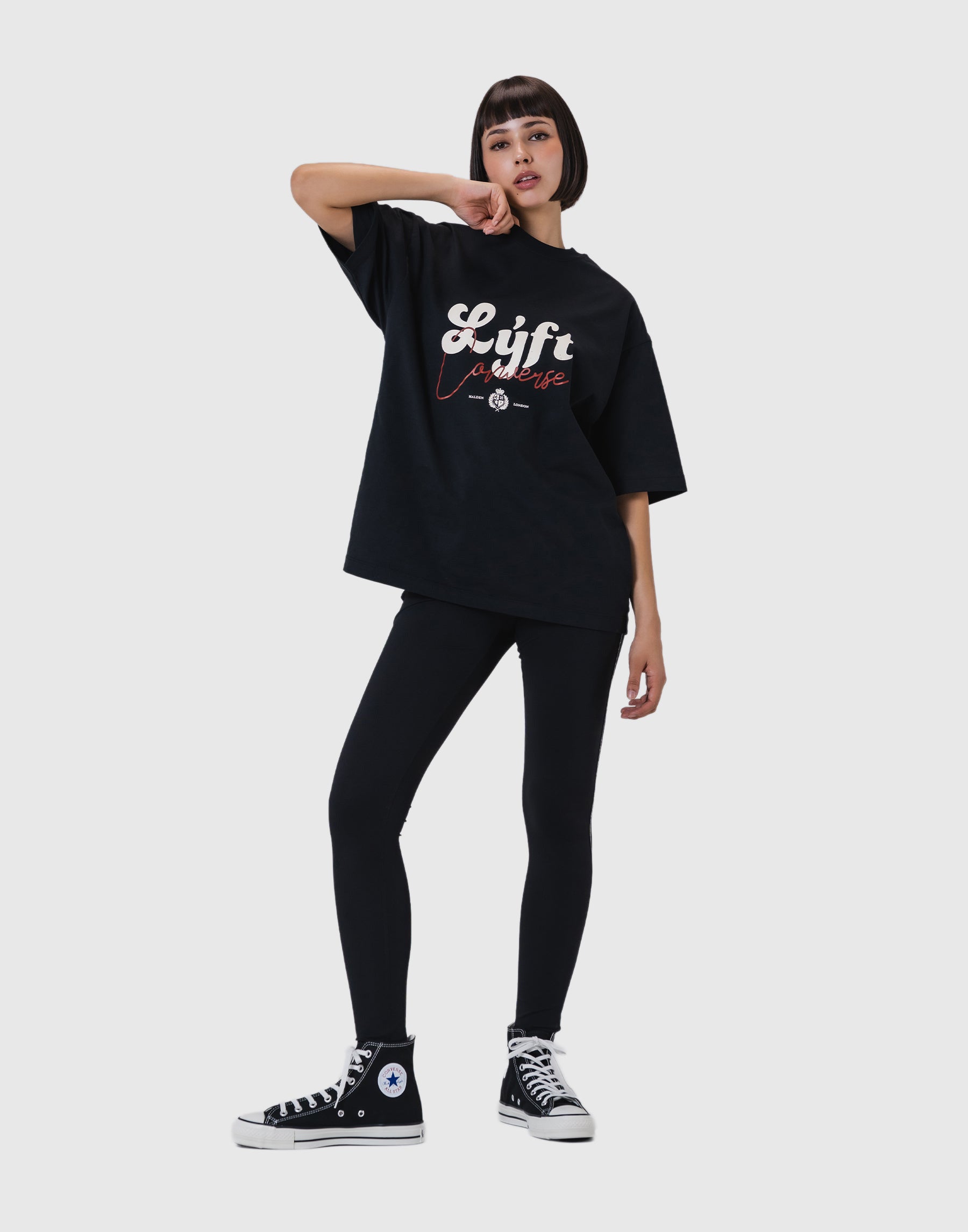 LYFT × CONVERSE Vintage Big T-Shirt - Black – LÝFT