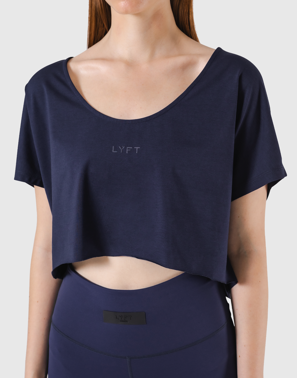 Loose Fit Stretch T-Shirt - Navy