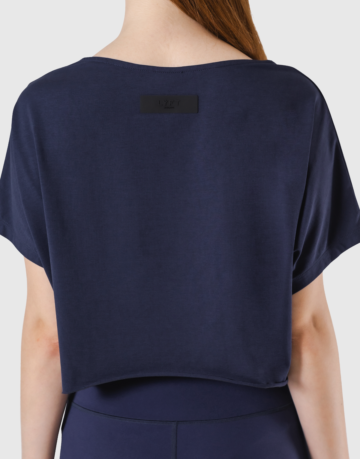 Loose Fit Stretch T-Shirt - Navy