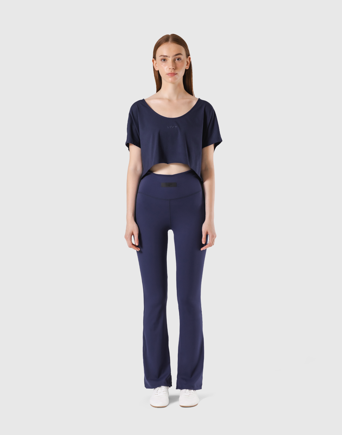Loose Fit Stretch T-Shirt - Navy