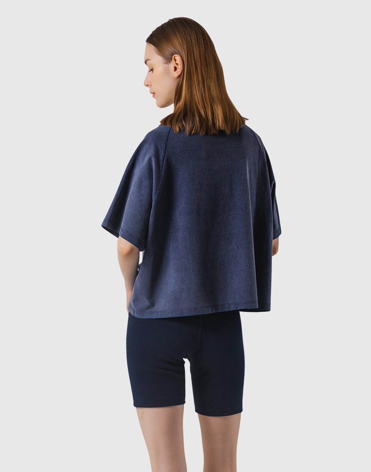 College Logo Big T-Shirt - Navy