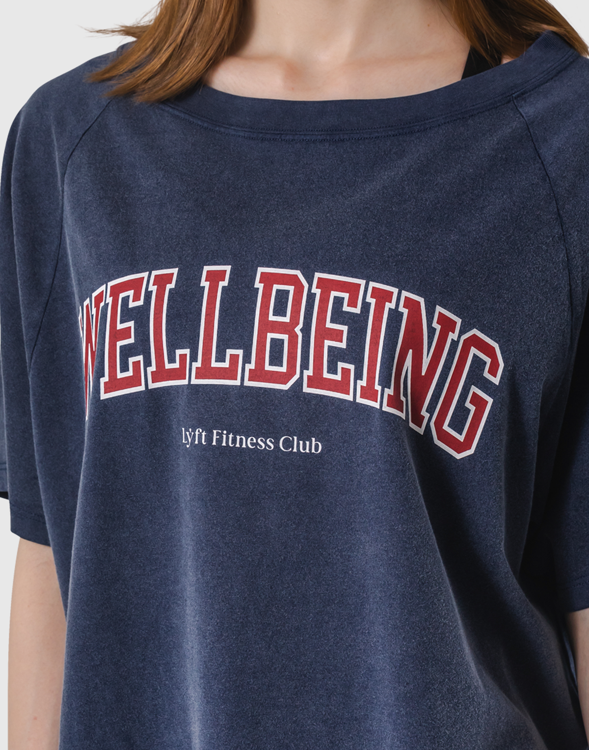 College Logo Big T-Shirt - Navy