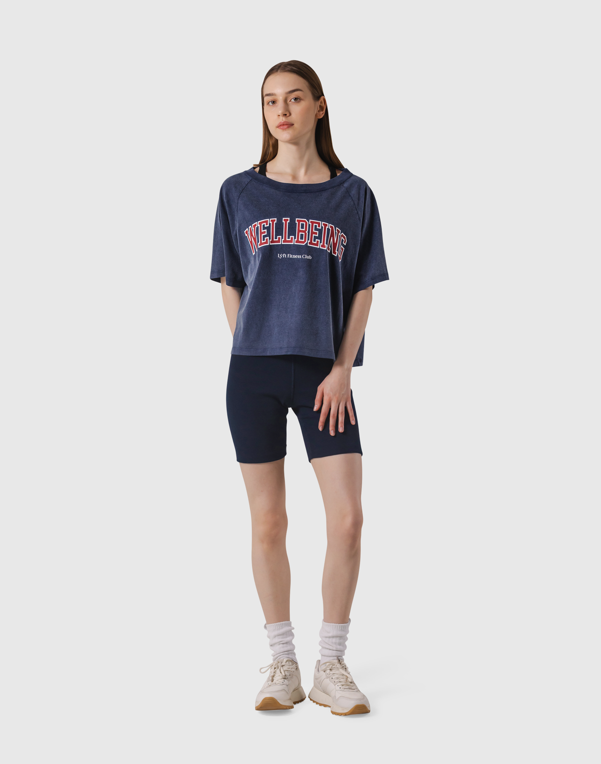 College Logo Big T-Shirt - Navy