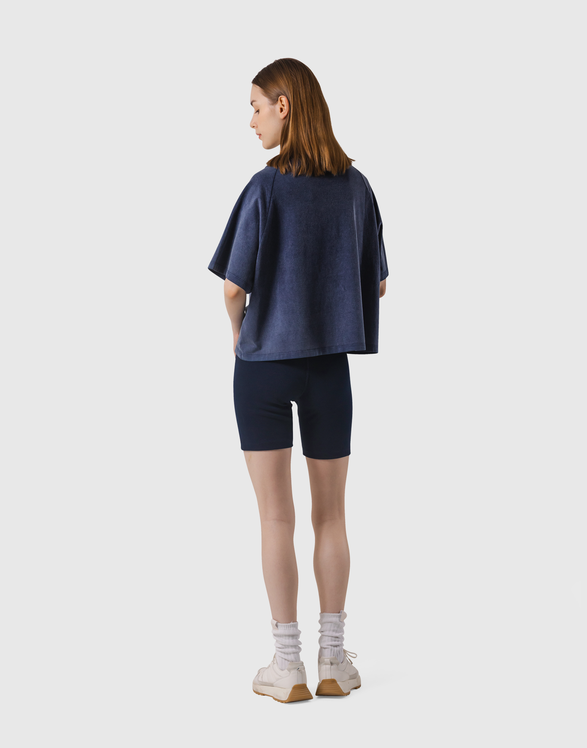 College Logo Big T-Shirt - Navy
