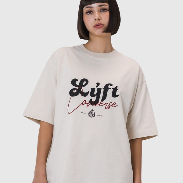 【LÝFT希少】ヴィンテージTシャツ白 LYFT × CONVERSE Vintage Big T-Shirt - Beige – LÝFT