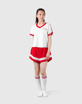 2Line V Neck T-Shirt - Red