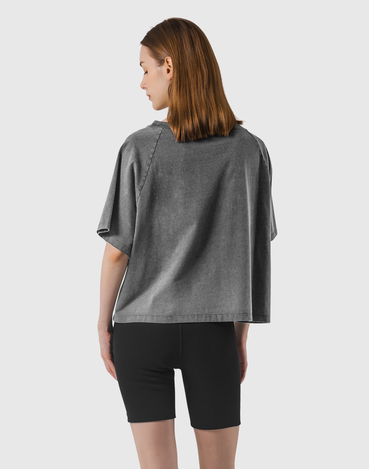 College Logo Big T-Shirt - D.Grey