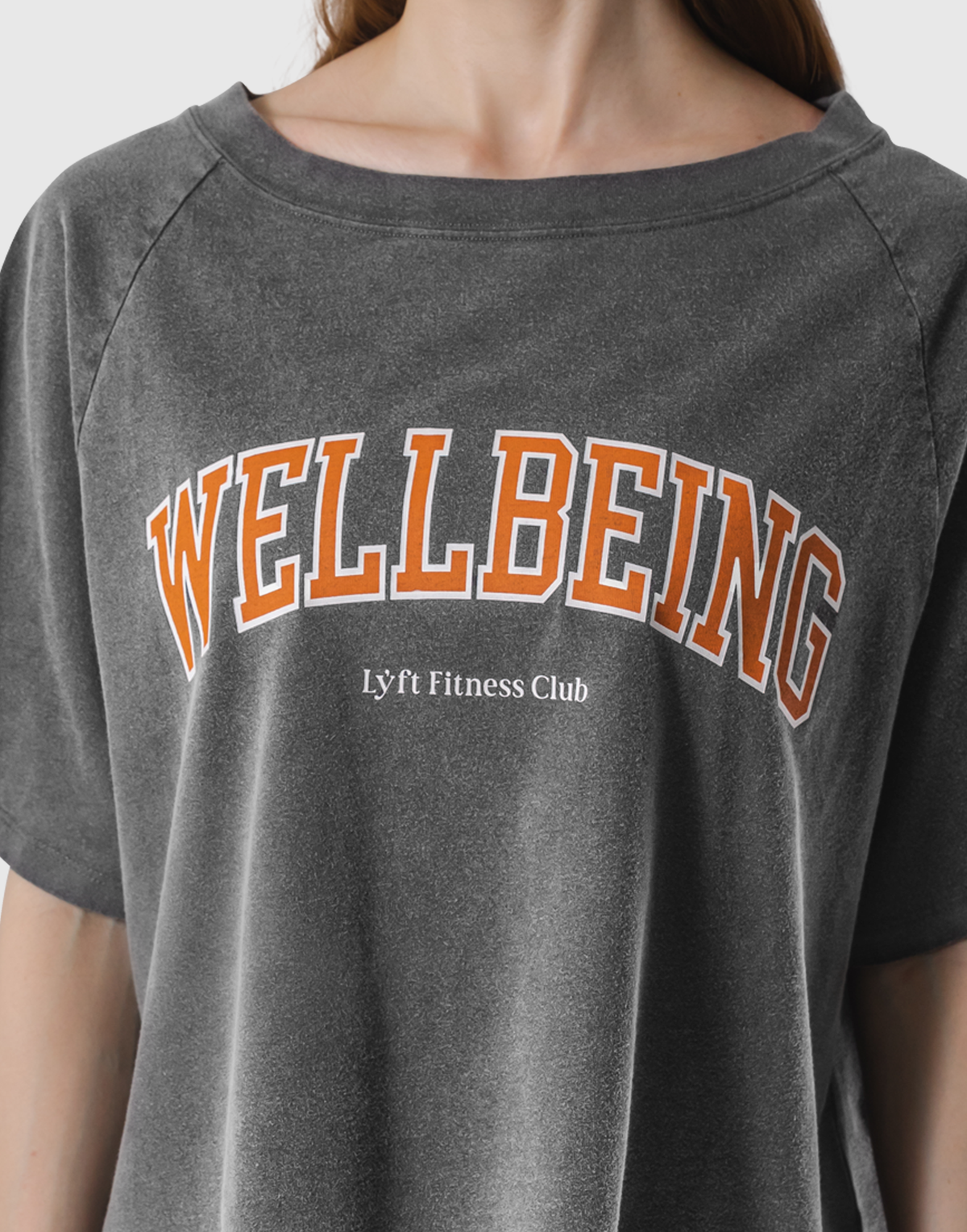College Logo Big T-Shirt - D.Grey