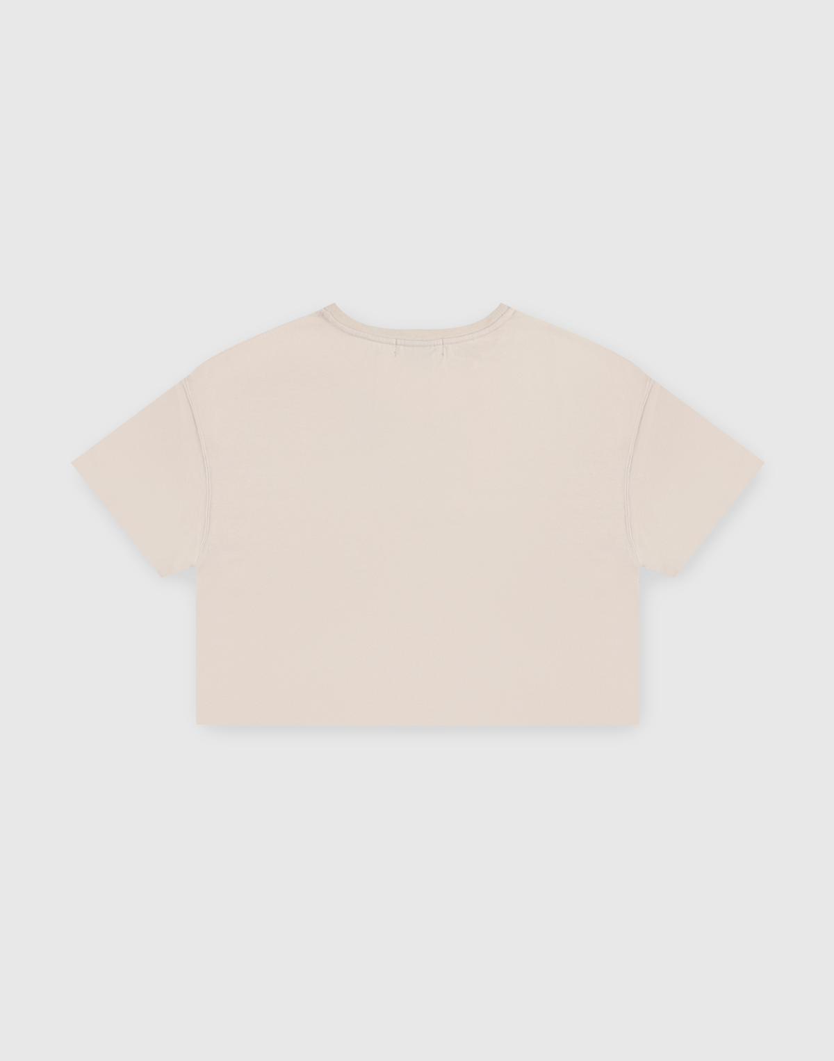 LÝFT × WIND AND SEA Limited Logo Wide Cropped T-Shirt - Ivory
