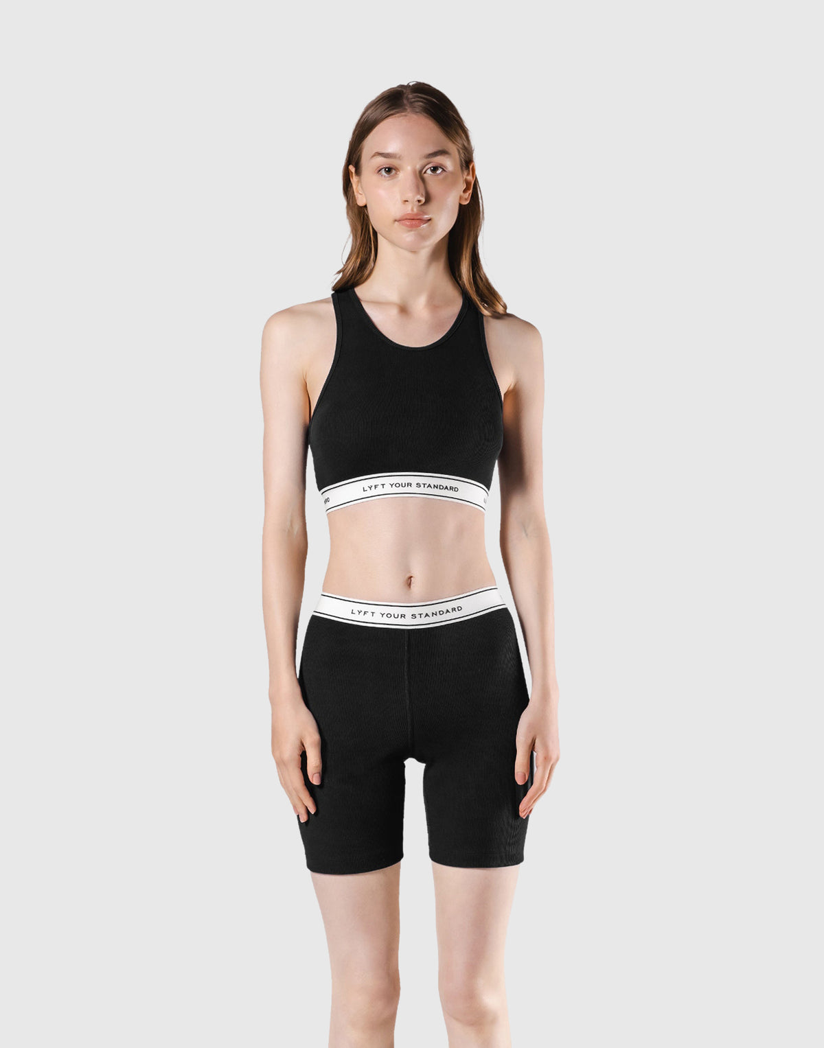 LÝS Rib Woven Shorts - Black – LÝFT