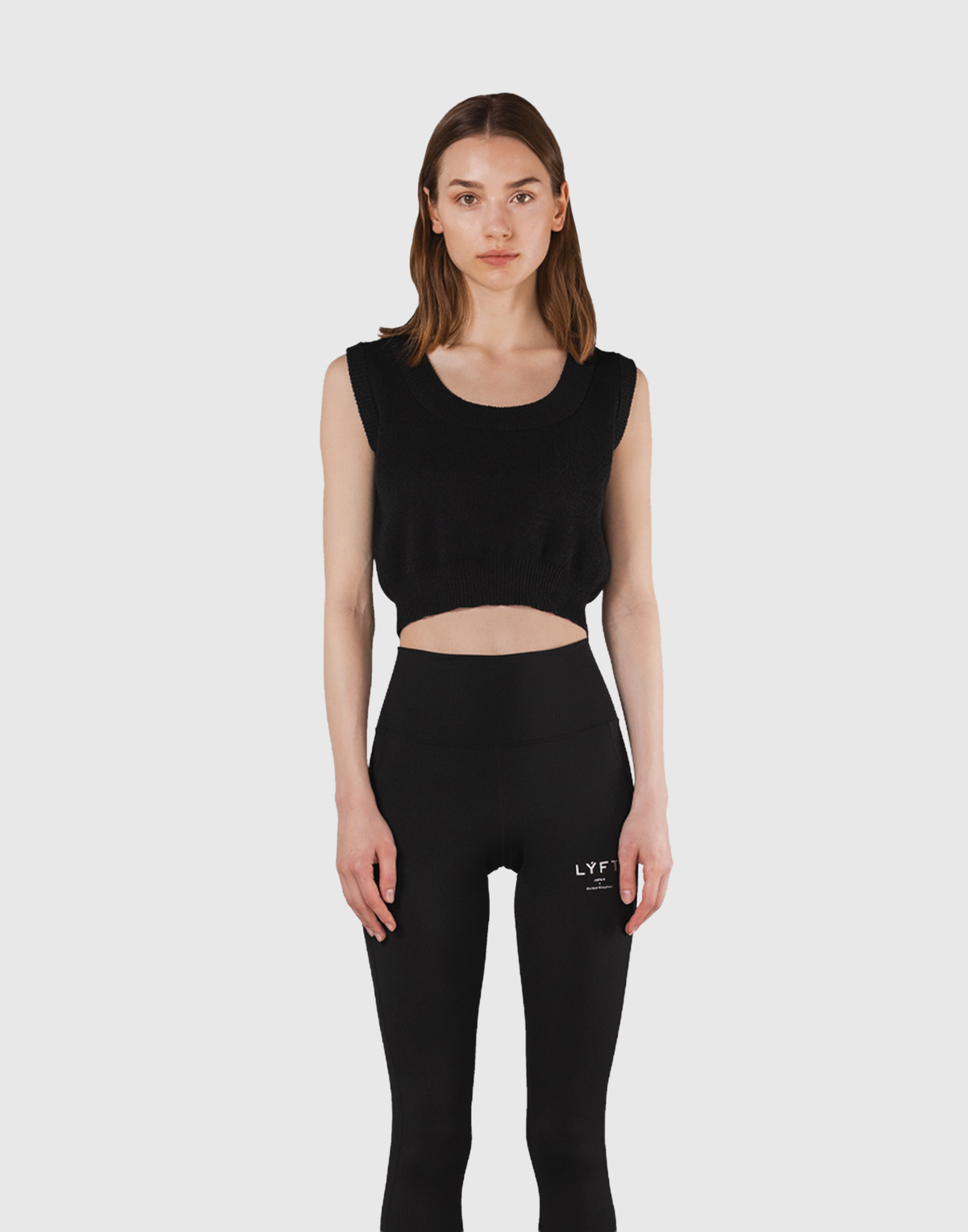 Boucle Knit Tanktop - Black