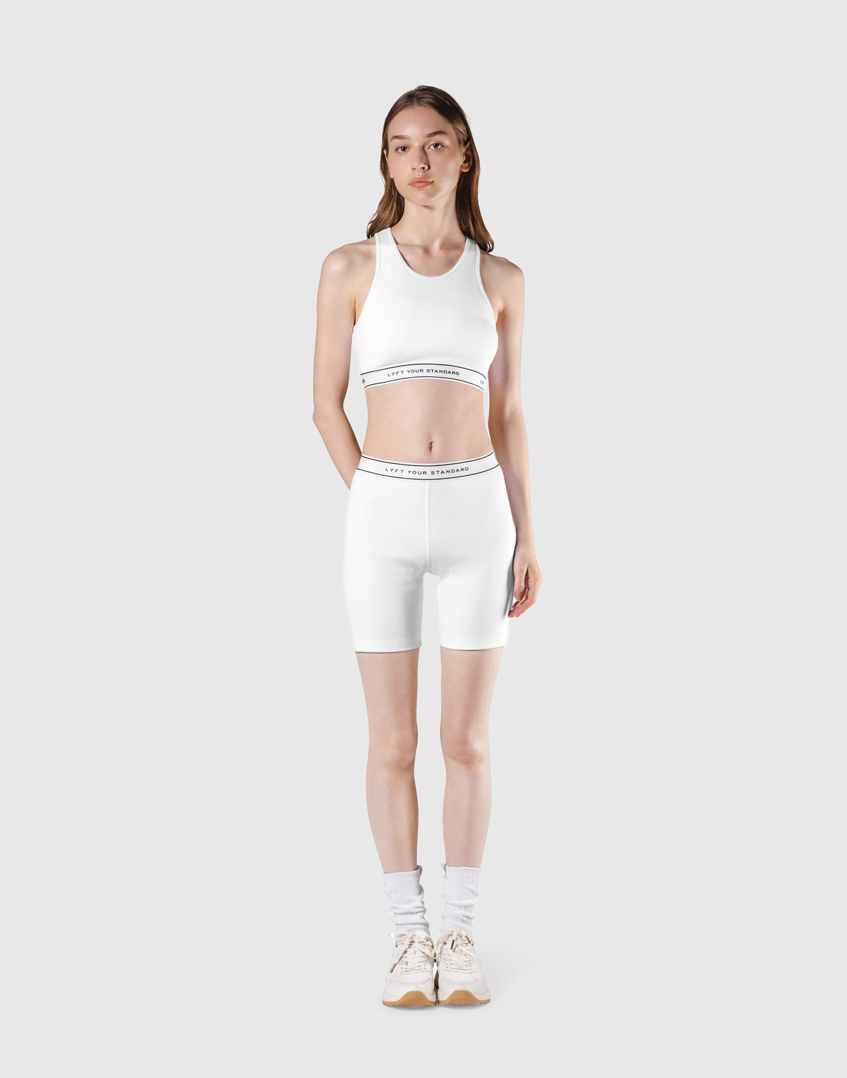 LÝS Rib Woven Tanktop - White