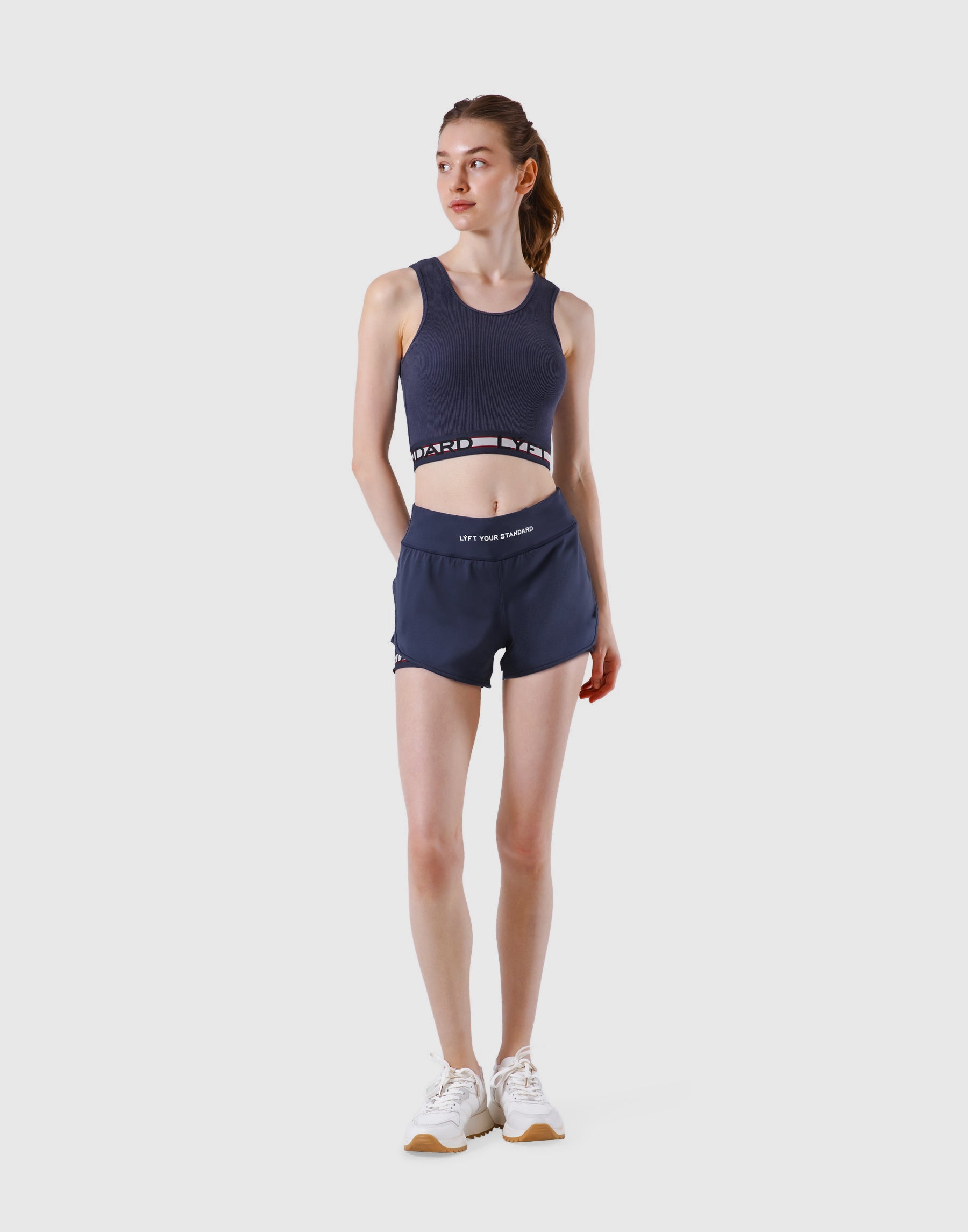 Border Rib Woven Tanktop - Navy – LÝFT