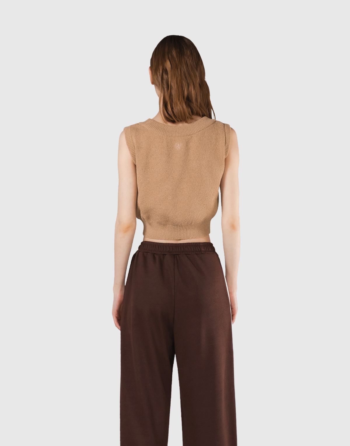 Boucle Knit Tanktop - Beige