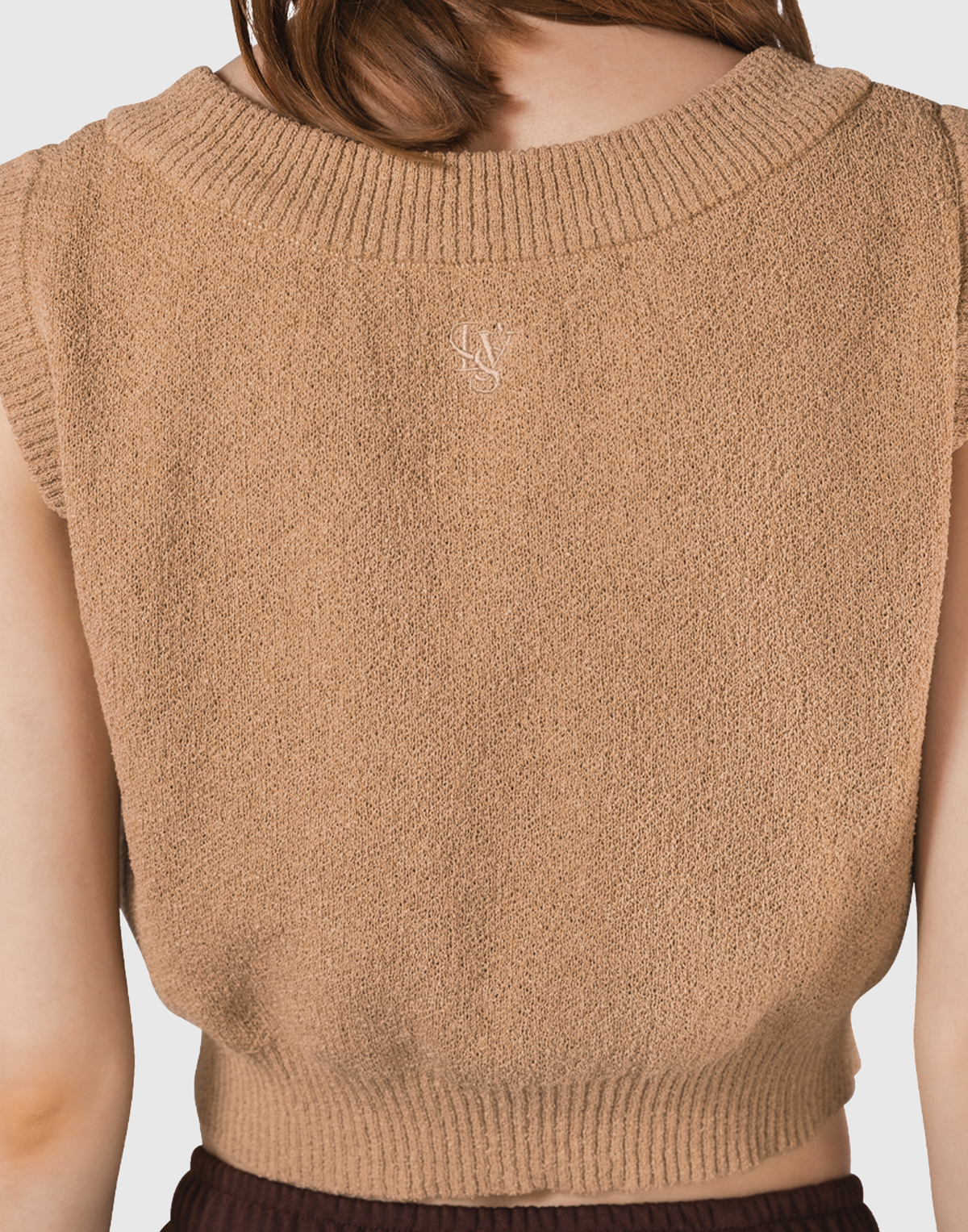 Boucle Knit Tanktop - Beige