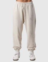 Wide Loose Vintage Sweat Pants - Beige
