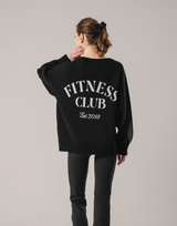 Back Logo Knit Pullover - Black