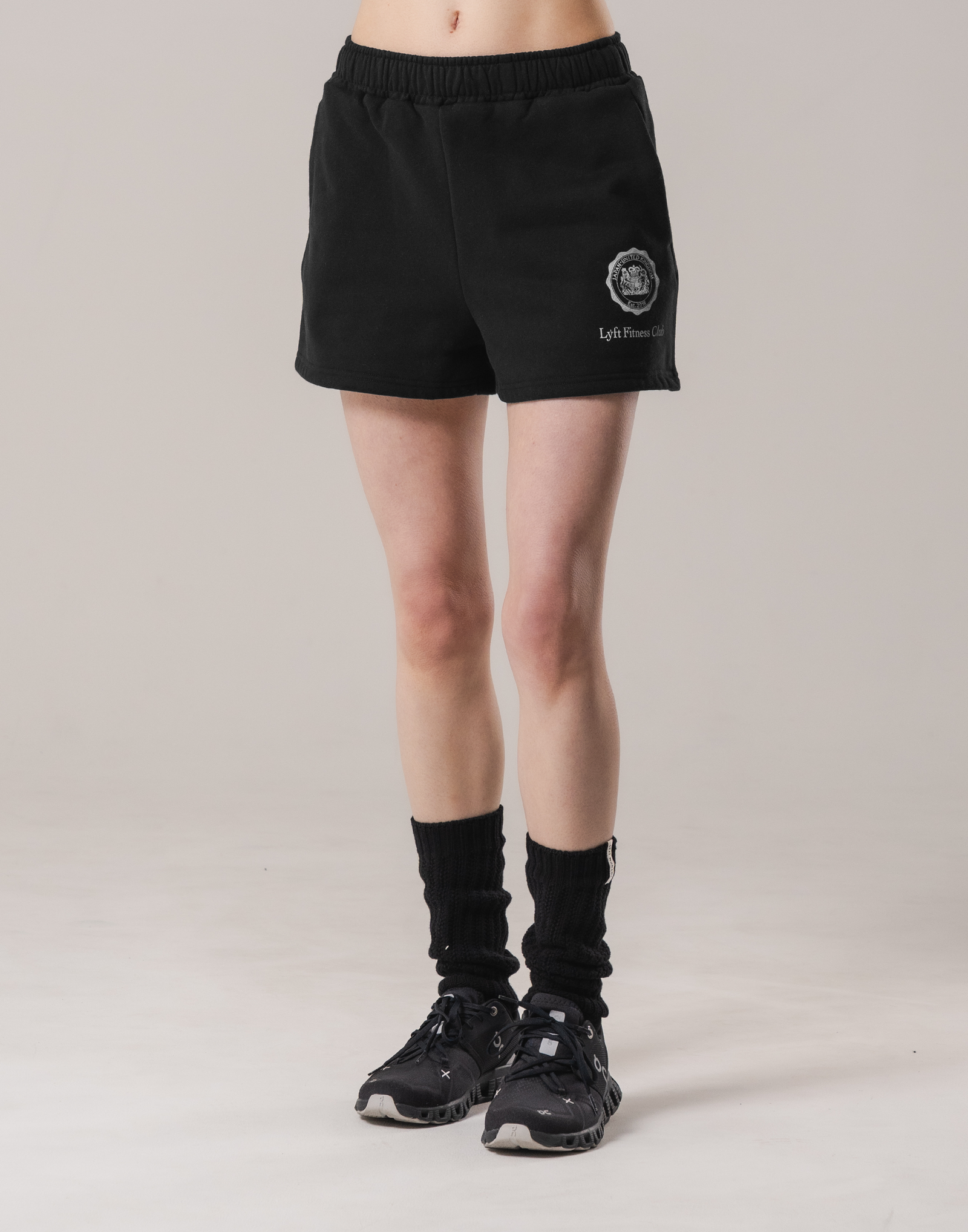 LÝFT Fitness Club Design Shorts - Black