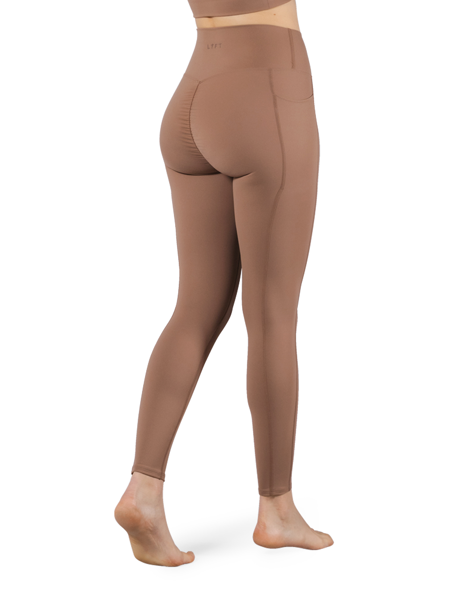 Peach Hip Line Leggings - Brown – LÝFT Peach Hip Line Leggings - Brown – LÝFT