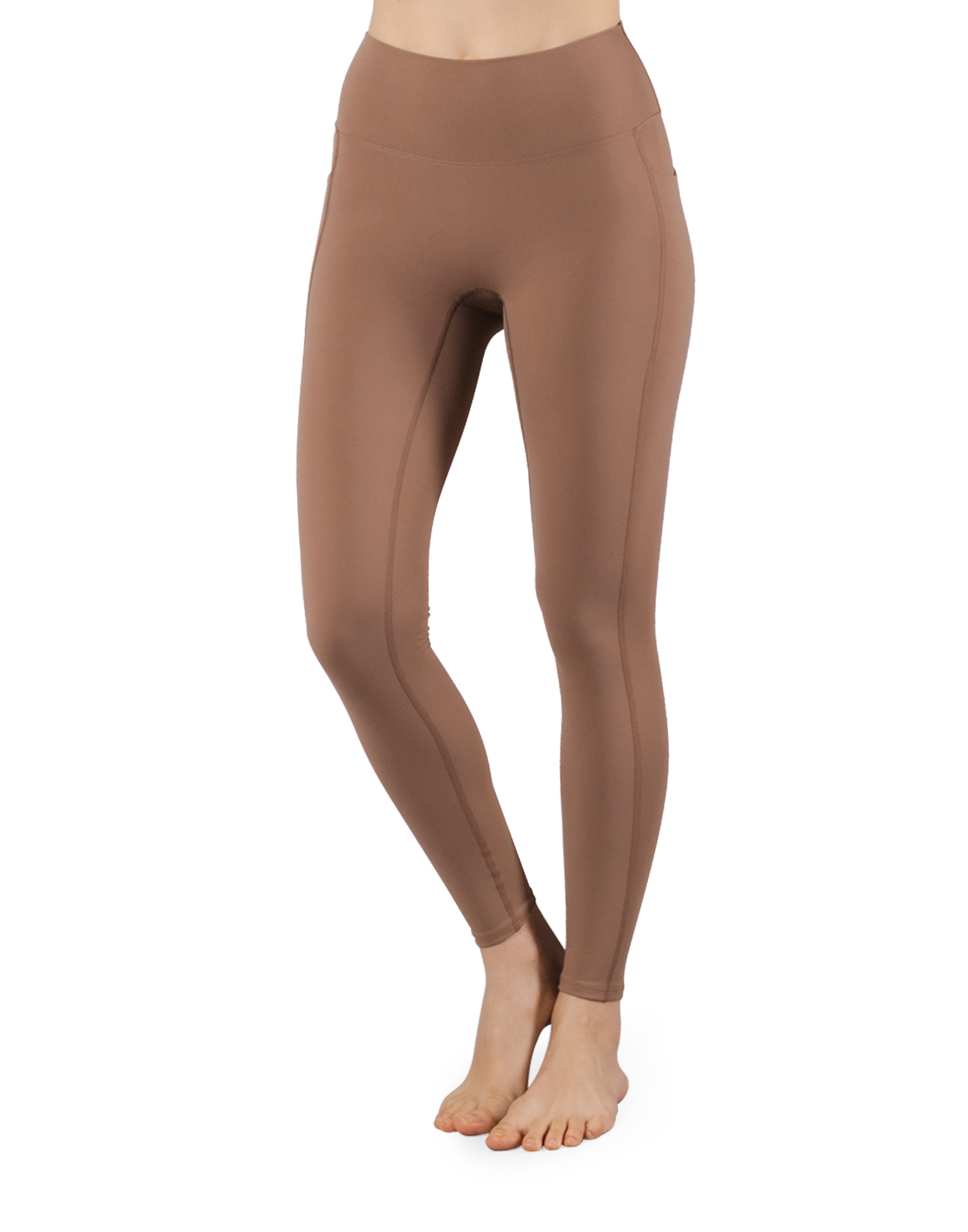 Peach Hip Line Leggings - Brown – LÝFT