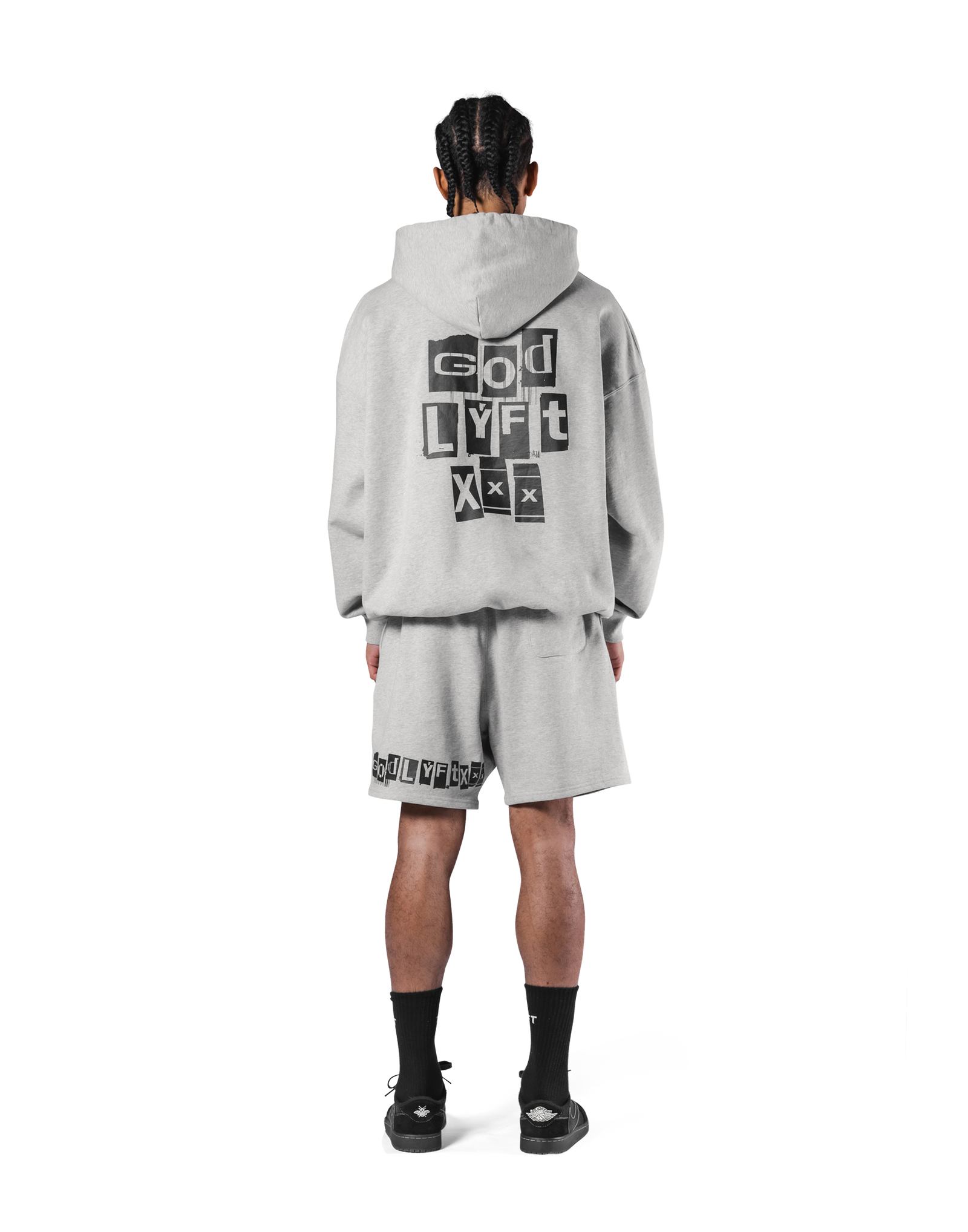 LÝFT × XXX Limited Flag Hoodie - Grey