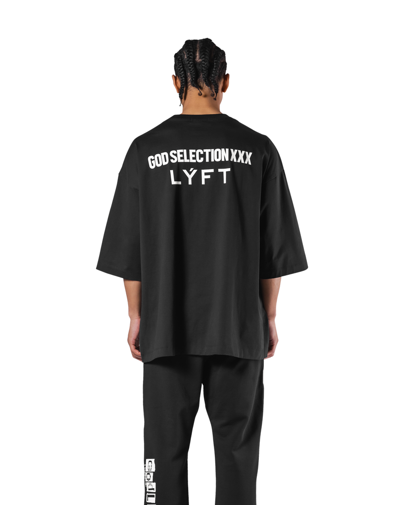 LÝFT × XXX Limited Extra Big t-Shirt - Black