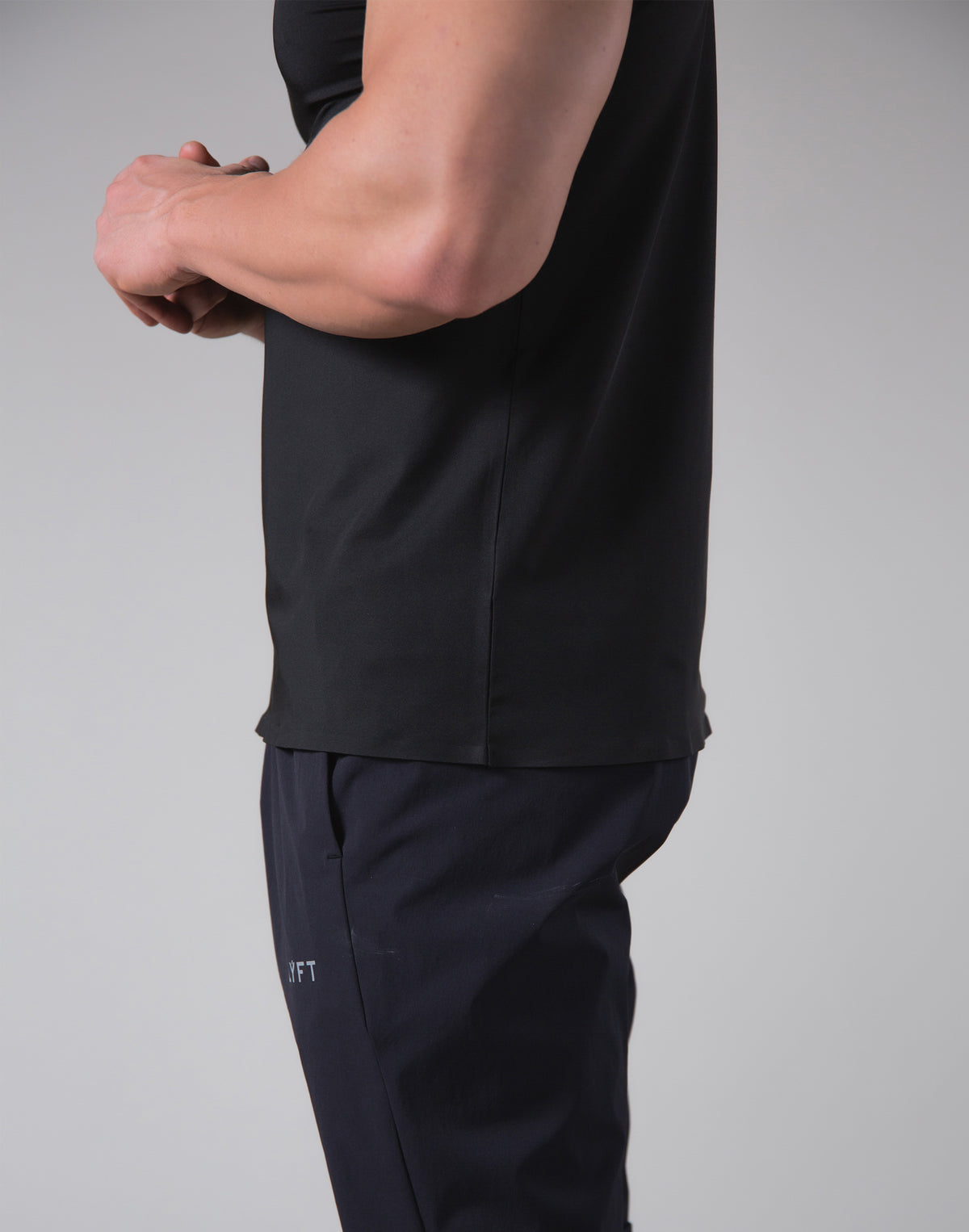 2Way Stretch Seamless Tanktop - Black