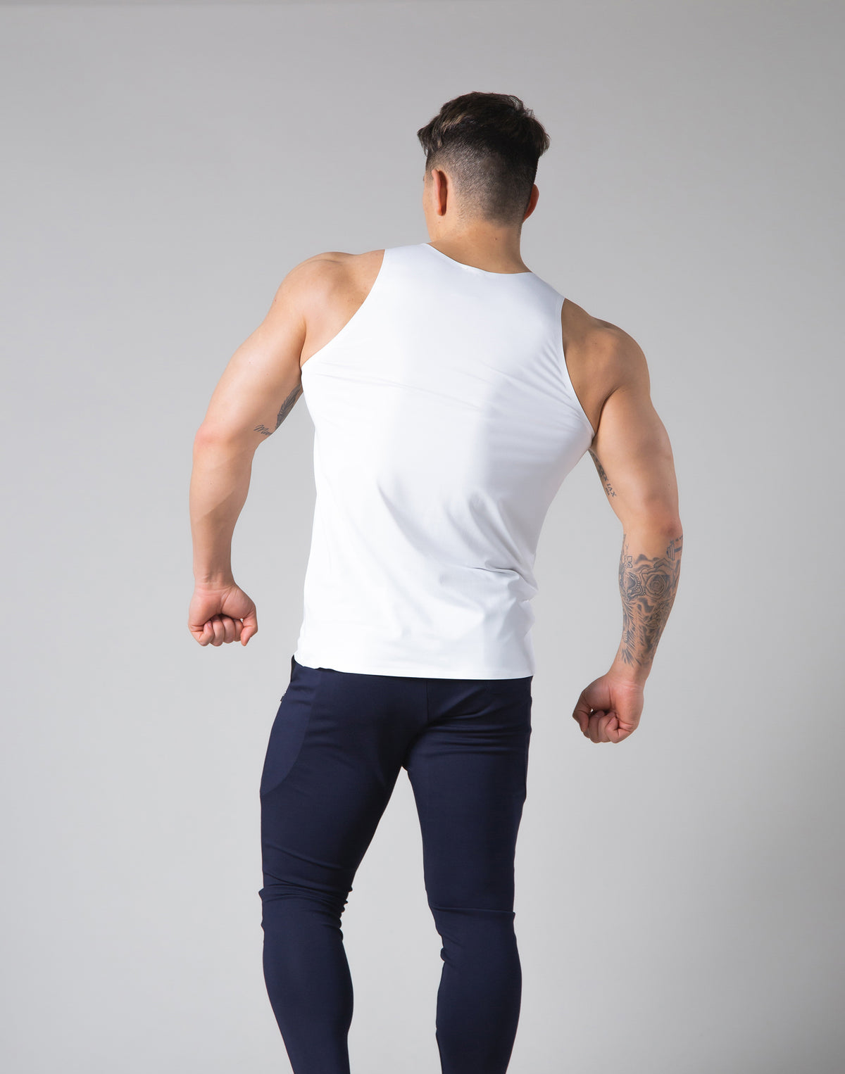 2Way Stretch Seamless Tanktop - White