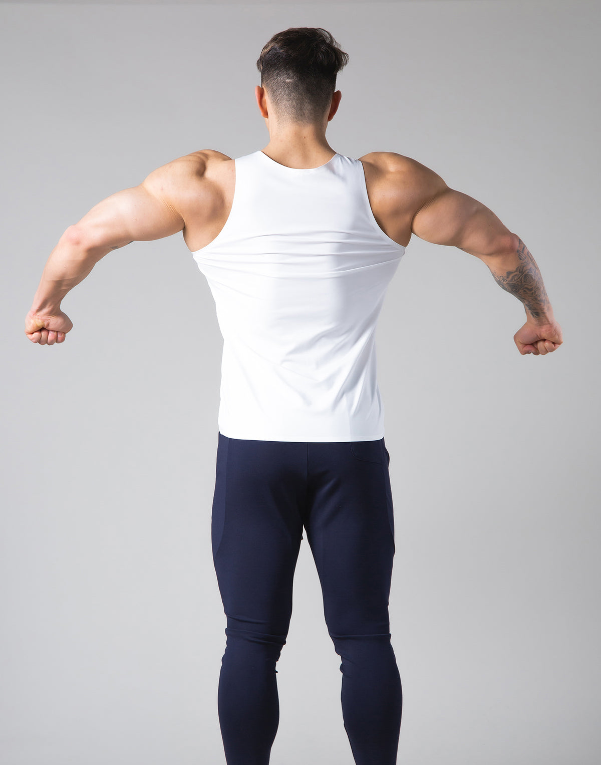 2Way Stretch Seamless Tanktop - White