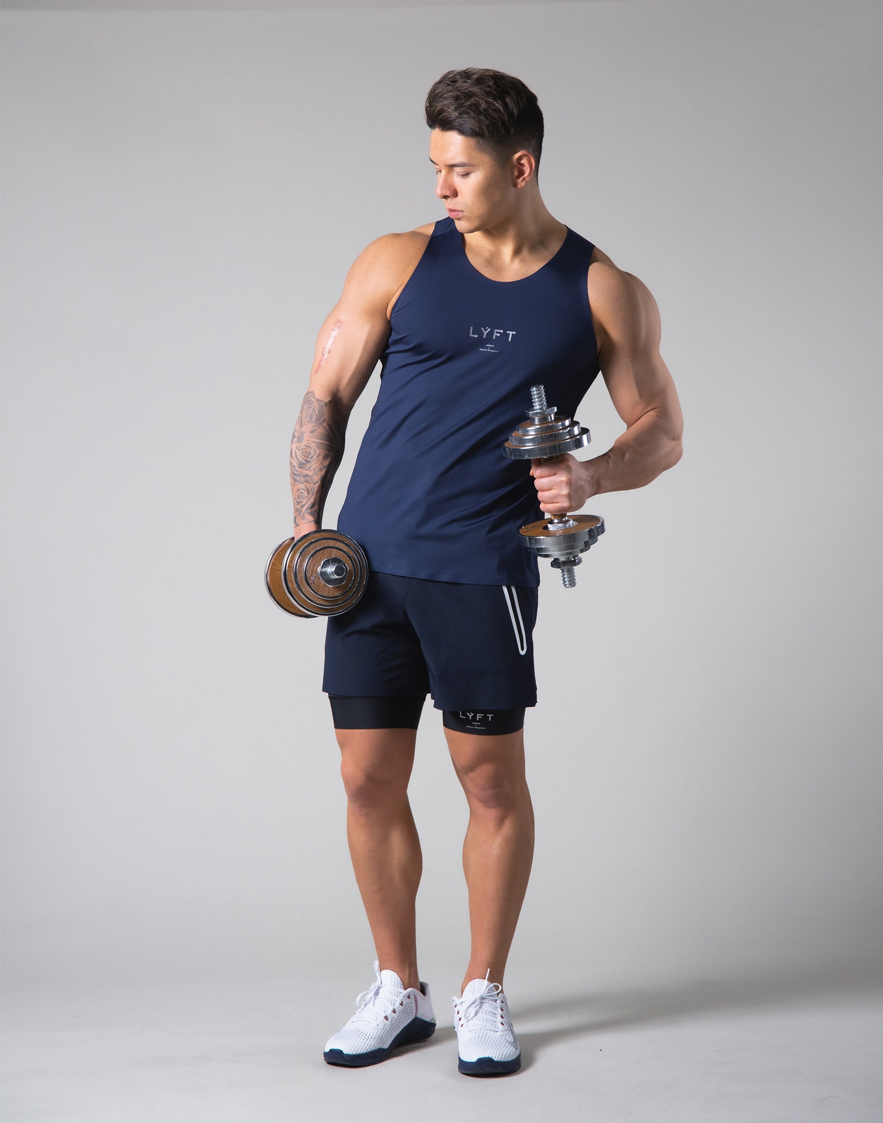 2Way Stretch Seamless Tanktop - Navy – LÝFT
