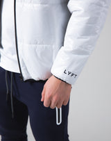 <transcy>Light Weight Warm Nylon Jacket --White</transcy>