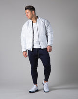 <transcy>Light Weight Warm Nylon Jacket --White</transcy>