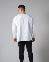 <transcy>LYFT Logo Long Sleeve T-Shirt "Wide Body" --White</transcy>