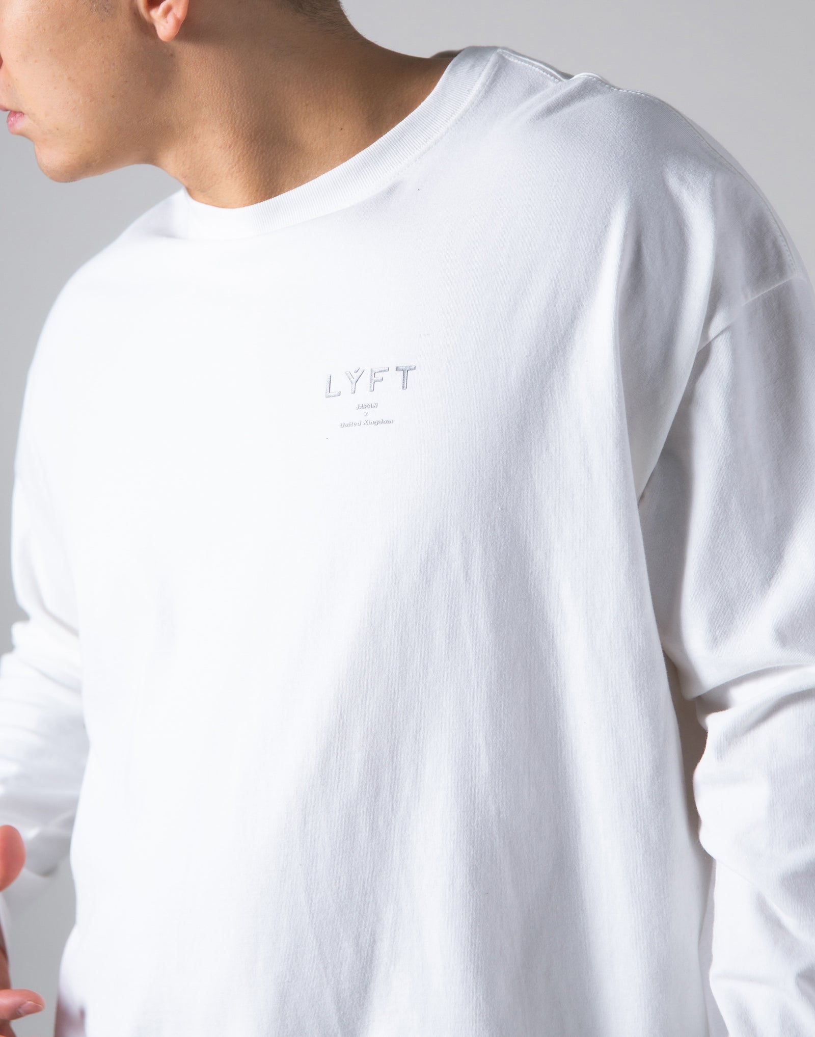 LYFT Logo Long Sleeve T-Shirt Wide Body - White – LÝFT