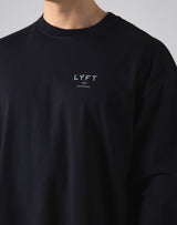 LYFT Logo Long Sleeve T-Shirt "Wide Body" - Black