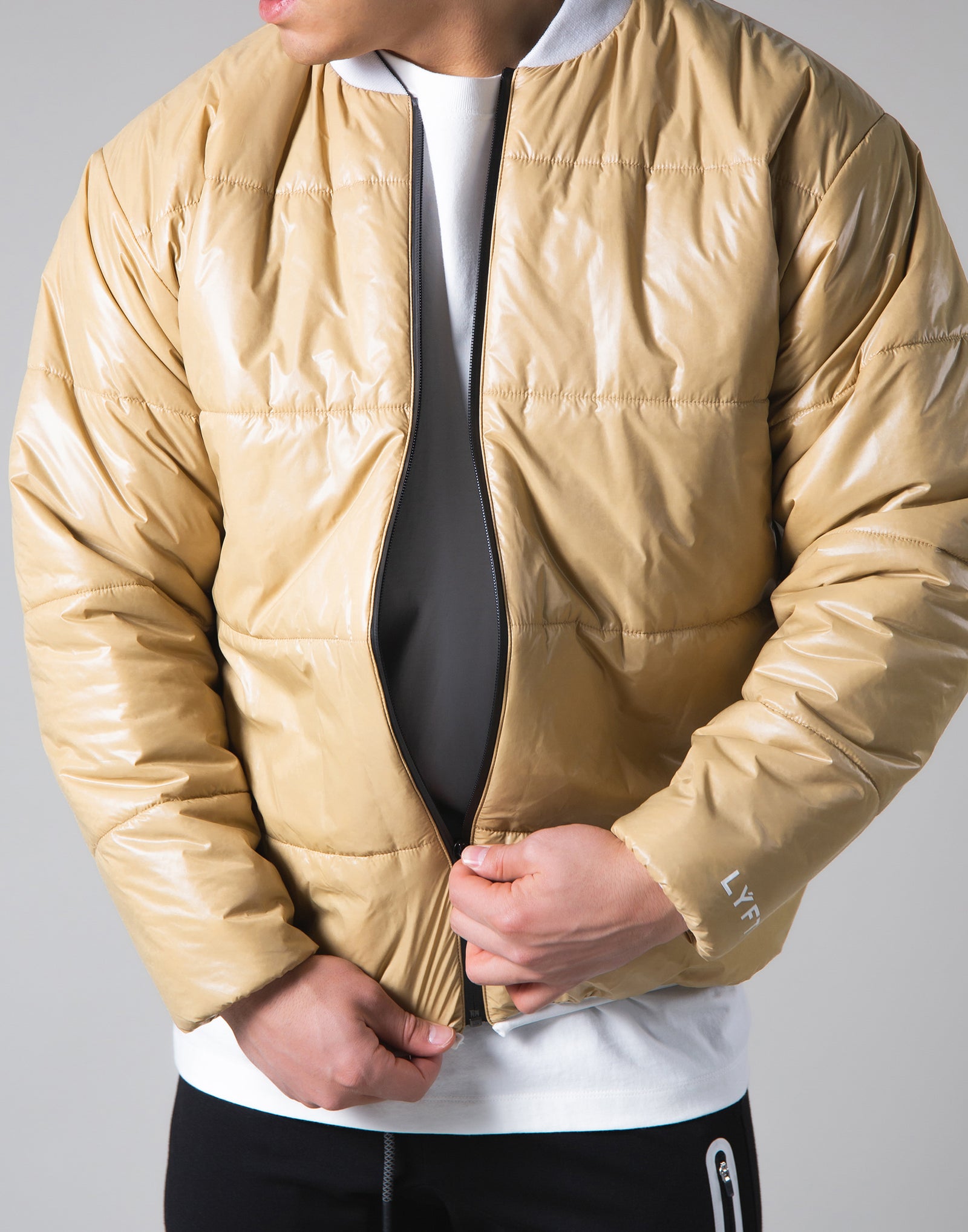 Light Weight Warm Nylon Jacket --Beige – LÝFT