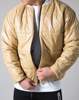 Light Weight Warm Nylon Jacket - Beige