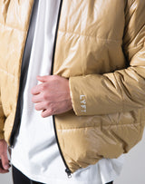 Light Weight Warm Nylon Jacket - Beige