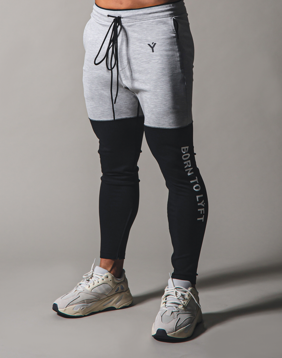 BORN TO LÝFT 2way combination Pants -  Black