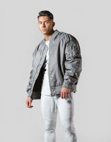 LÝFT Logo Patch MA-1 Jacket - D.Grey