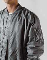 LÝFT Logo Patch MA-1 Jacket - D.Grey