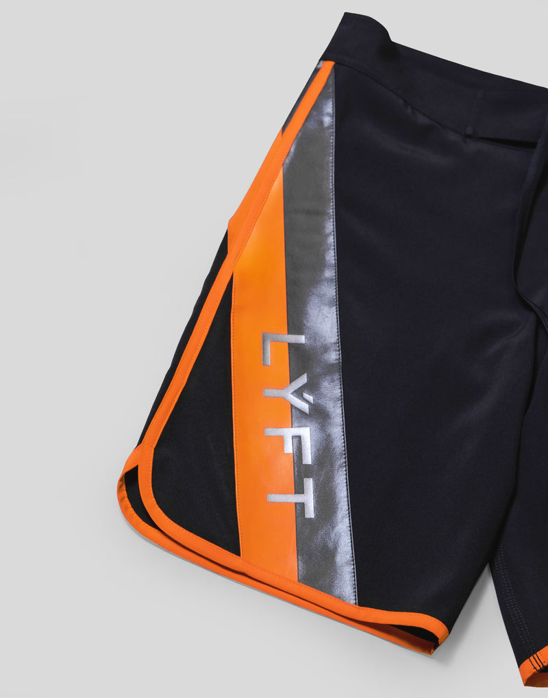 LÝFT Stage Shorts - Black Orange