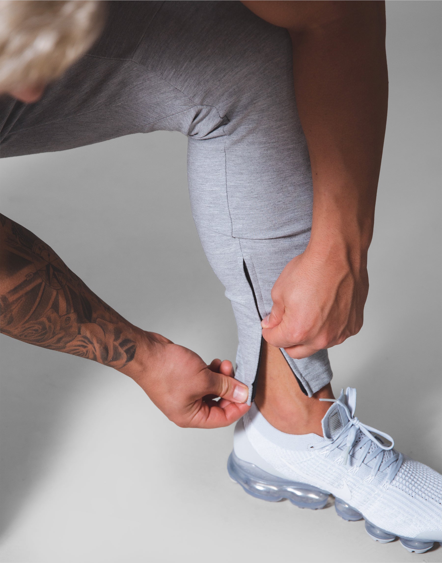 LÝFT - Half Cut 2 Line Pants - S LÝFT Half Cut 2 Line Pants - Grey