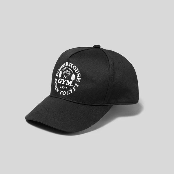 LÝFT × Power House Gym logo Cap - Black LÝFT × Power House Gym logo Cap - Black