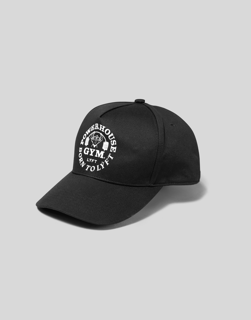 LÝFT × Power House Gym logo Cap - Black LÝFT × Power House Gym logo Cap - Black