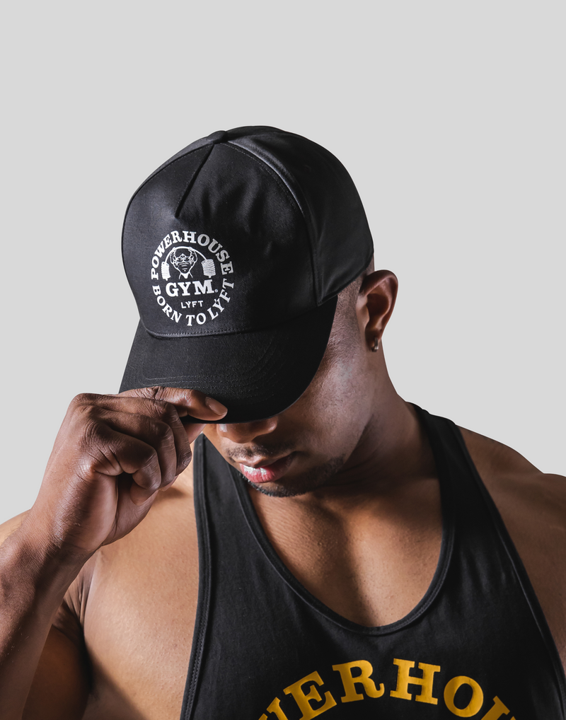 LÝFT × Power House Gym logo Cap - Black LÝFT × Power House Gym logo Cap - Black